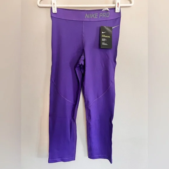 NWT Nike Pro Hyper Cool Compression Capri Tights Training Leggings Womens Sz S - Picture 2 of 7
